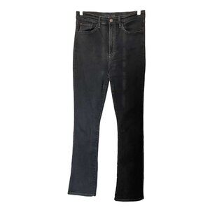 3X1 NYC WASHED BLACK HIGH RISE FLARED JEANS - 31